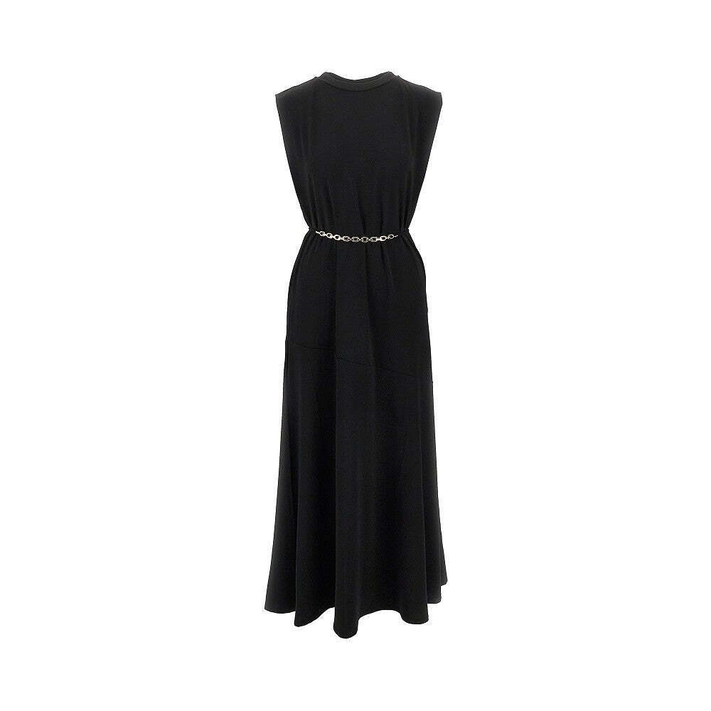 Pinko Jersey Long Dress With Chain Belt